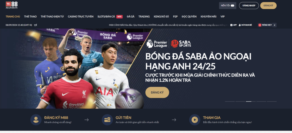 nhà cái M88 tại Bong88